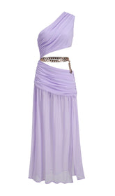 Geteiltes Maxikleid in Lavendel